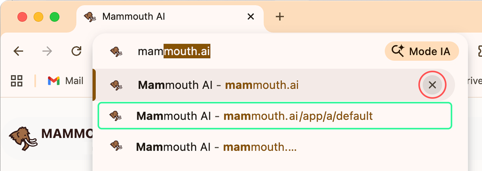Direct acces to app tip