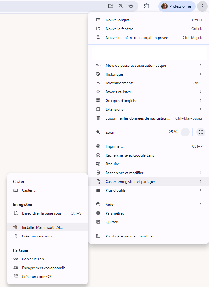 télécharger l'application de bureau mammouth
