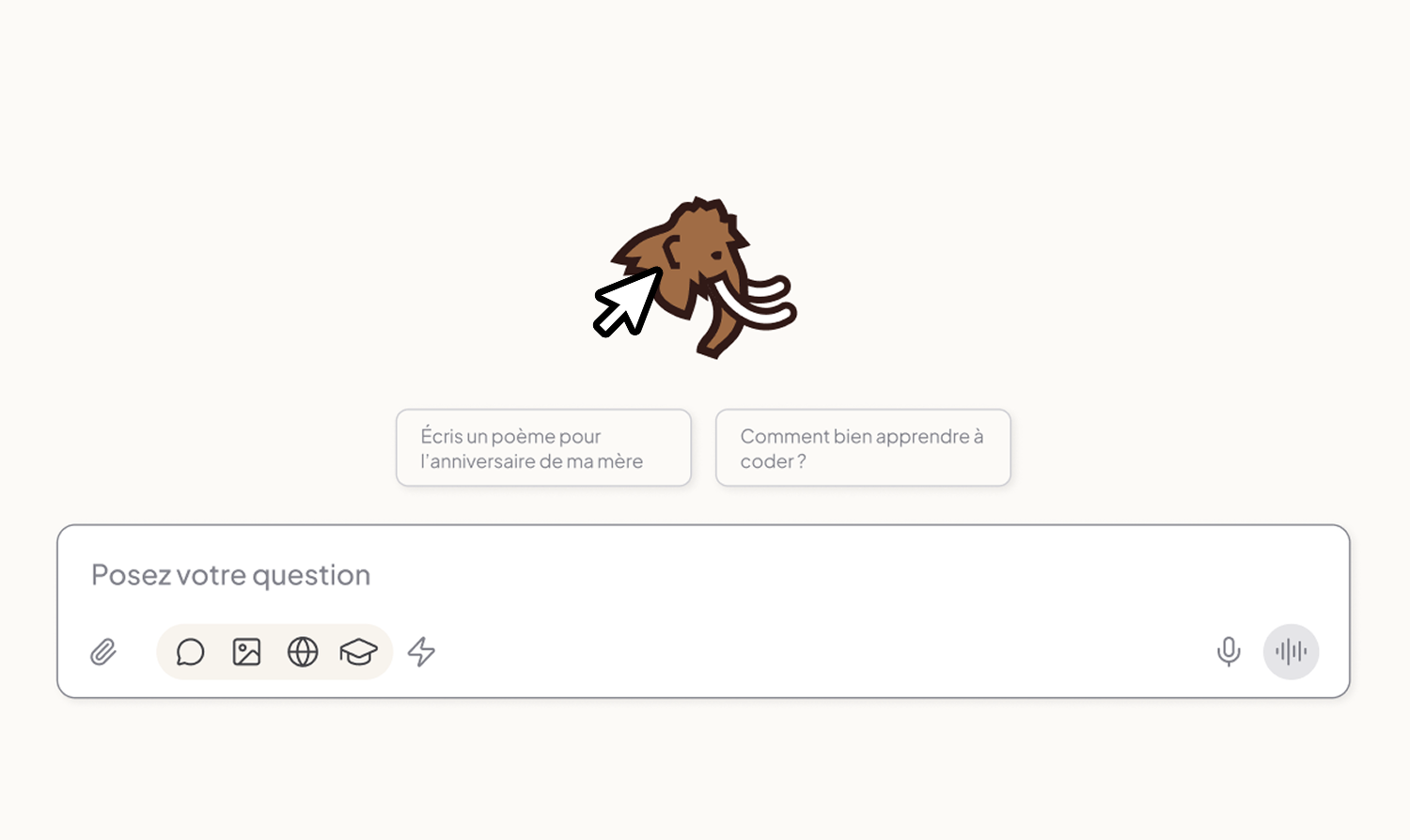 Accès rapide aux Mammouths personnalisés